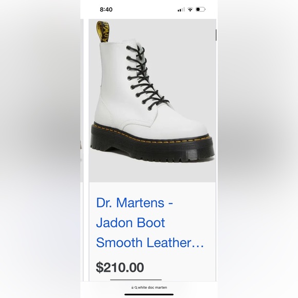 Women’s platform white high top Doc martens. - Picture 7 of 7